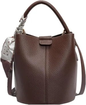 Trendy Vintage Bucket Bag,Women'sCrossbody Bag Single Shoulder Handbag Y2K Shoulder Bag MinimalistTote Bag