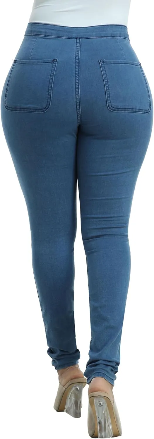 WAYRUNZ Womens High Waisted Pants Stretch Legging Jeans