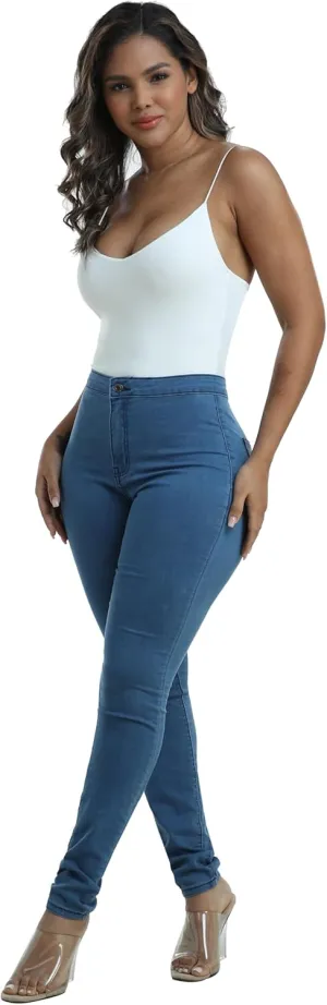 WAYRUNZ Womens High Waisted Pants Stretch Legging Jeans