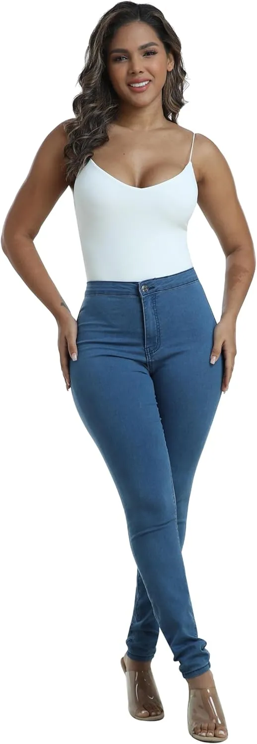 WAYRUNZ Womens High Waisted Pants Stretch Legging Jeans