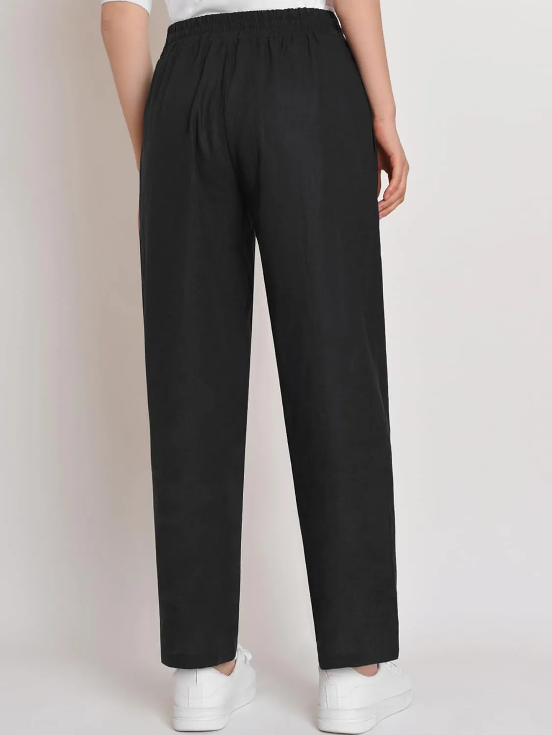 Weintee Women's Petite Linen Pants with Pockets for Summer