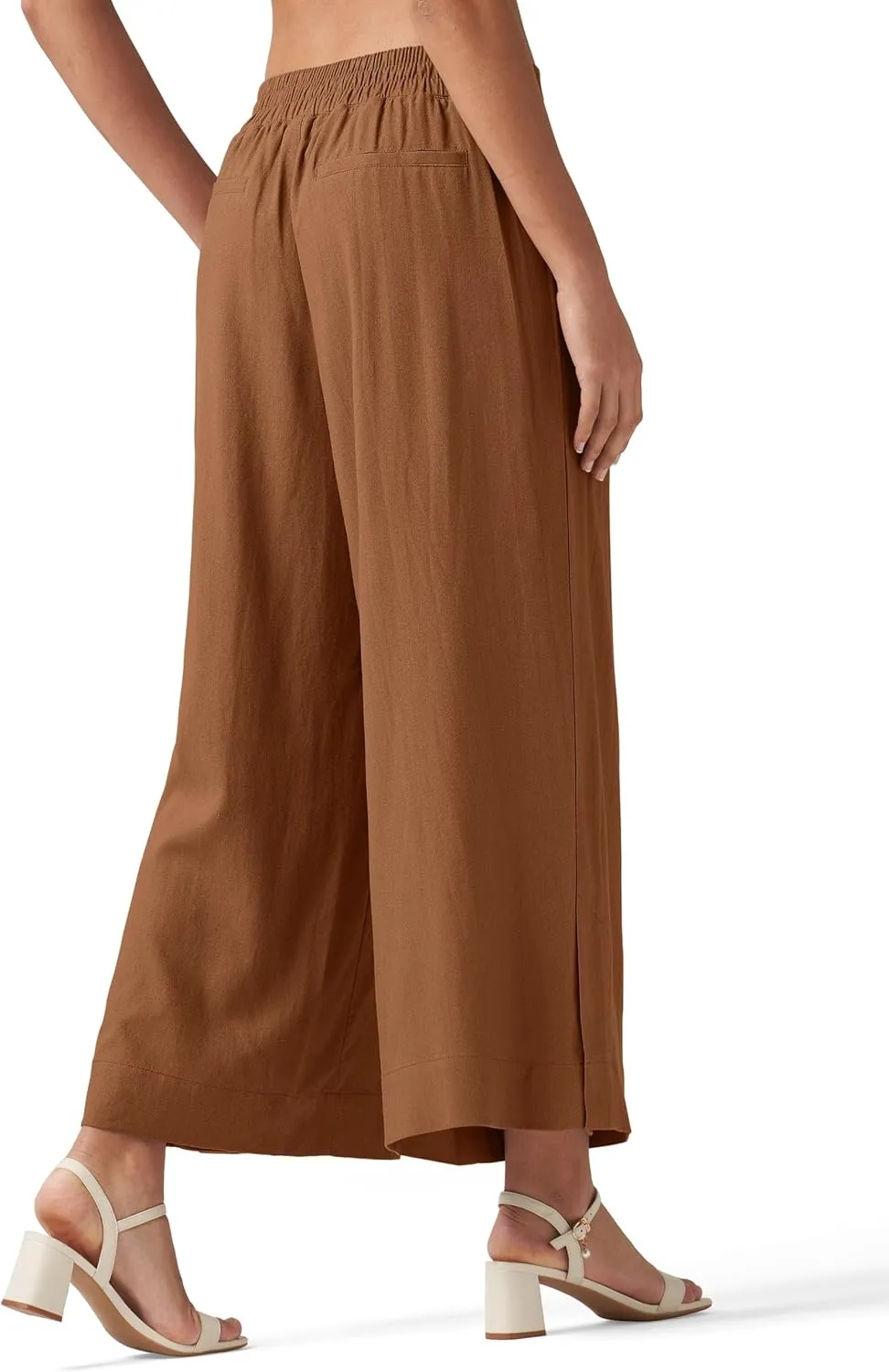 Willit Women's Linen Pants Wide Leg Casual Beach Summer Pants Palazzo Lounge Pants with Pockets