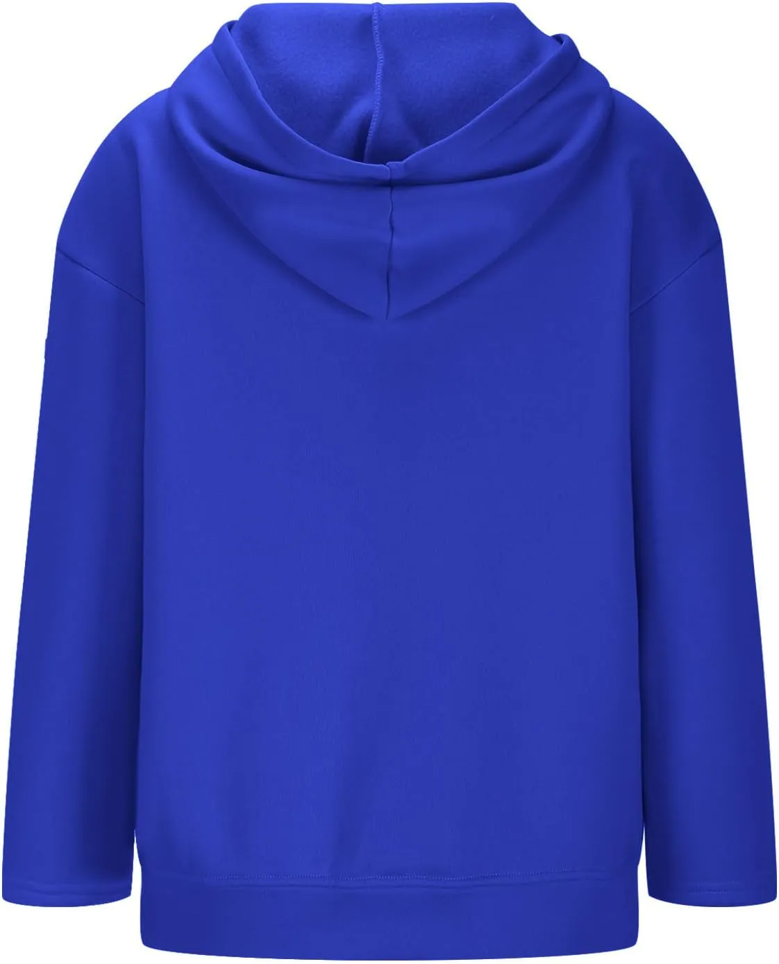 Women Full Zipper Oversized Hooded Sweatshirts Long Sleeve Drop Shoulder Hoodies Trendy Casual Pullover Y2K Clothes