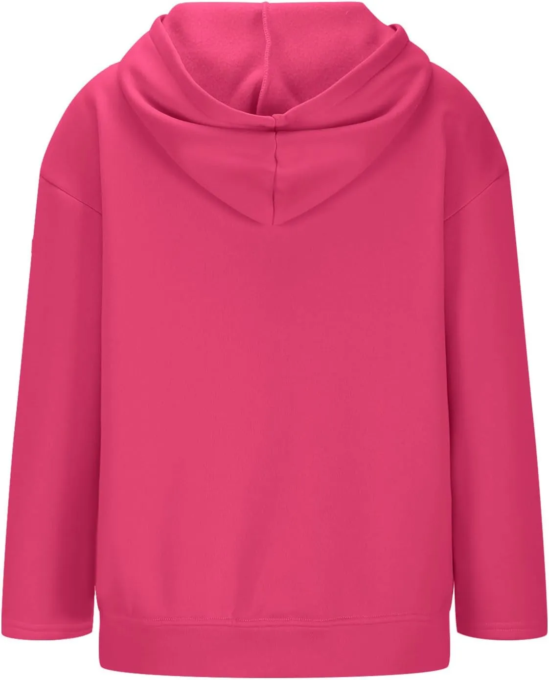 Women Full Zipper Oversized Hooded Sweatshirts Long Sleeve Drop Shoulder Hoodies Trendy Casual Pullover Y2K Clothes