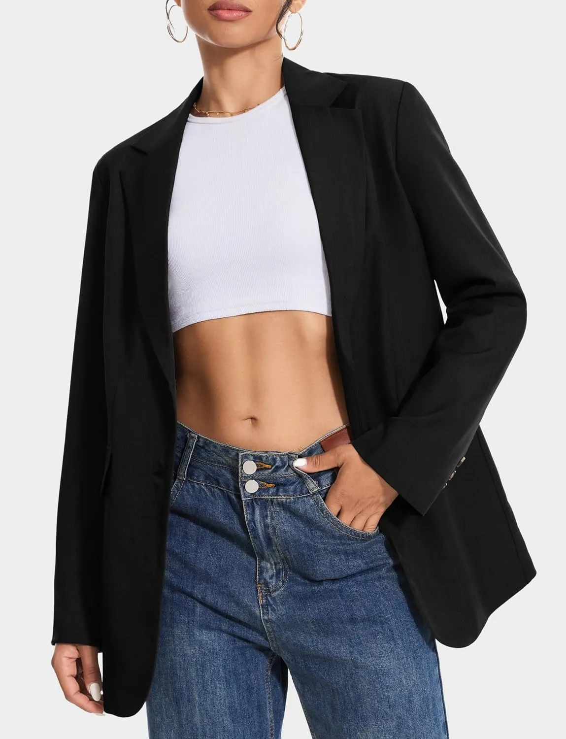 Women's 3 Piece Skirt Sets Business Casual Short Skort Blazer Suit Long Sleeve Jacket Vest Matching Outfits