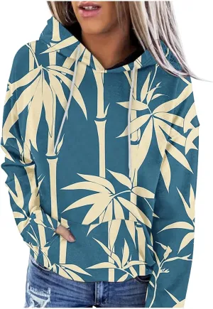 Women's Fall Casual Oversized Hoodies Trendy Long Sleeve Sweatshirts Graphic Print Pullover Lightweight Tops