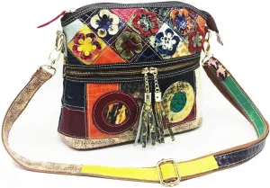 Women's Multi-color Flowers Bags Unique Shoulder Bags Hobo Handbags Fashion Cross-body Bag, One Color, One Size