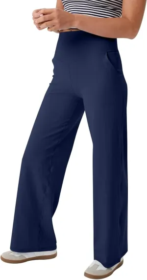 Womens Summer Yoga Pants Elastic High Waist Loose Fit Lightweight Quick Dry Casual Jogging Fitness Running Trouser
