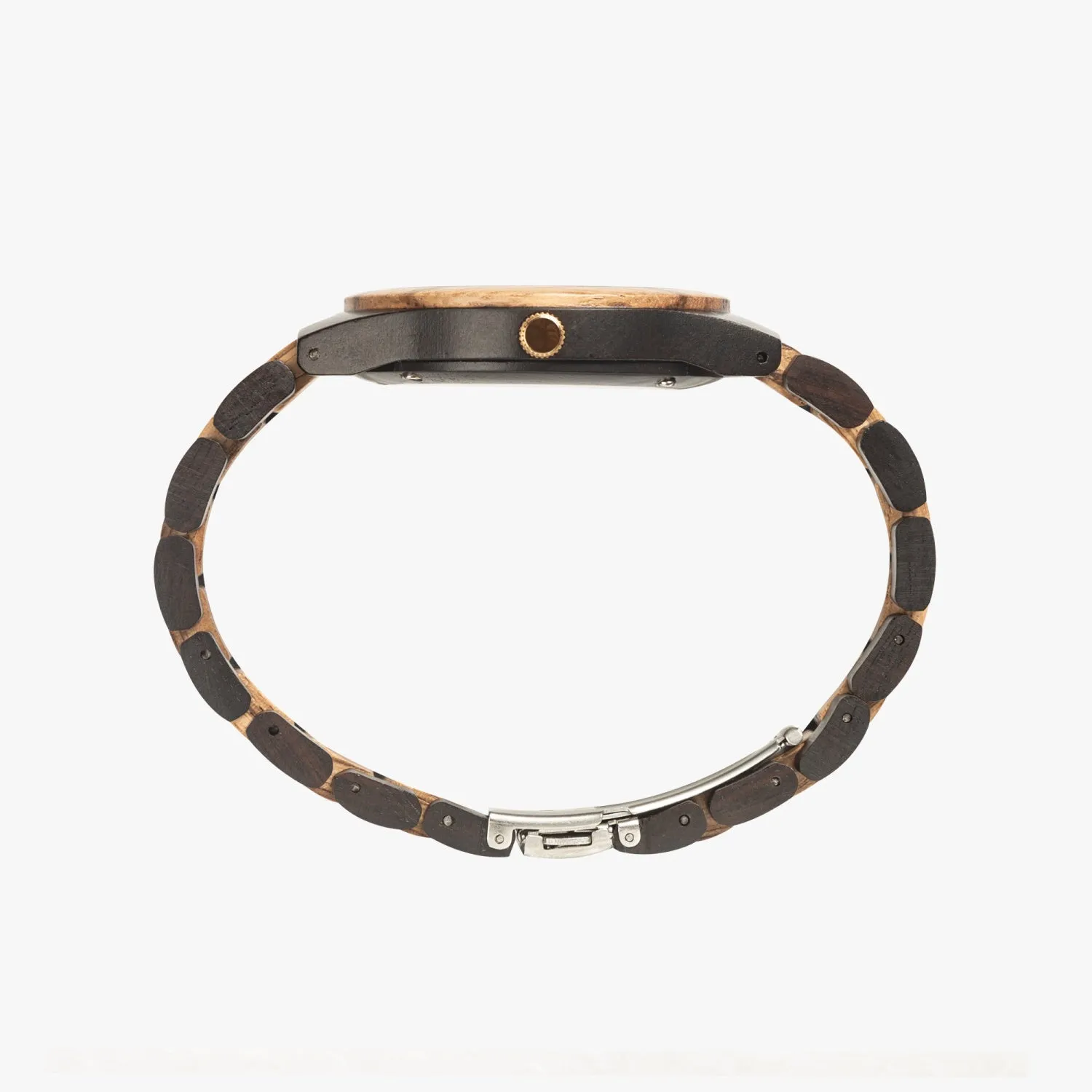 Wooden Watch Indian Ebony Horses Four Sunrise