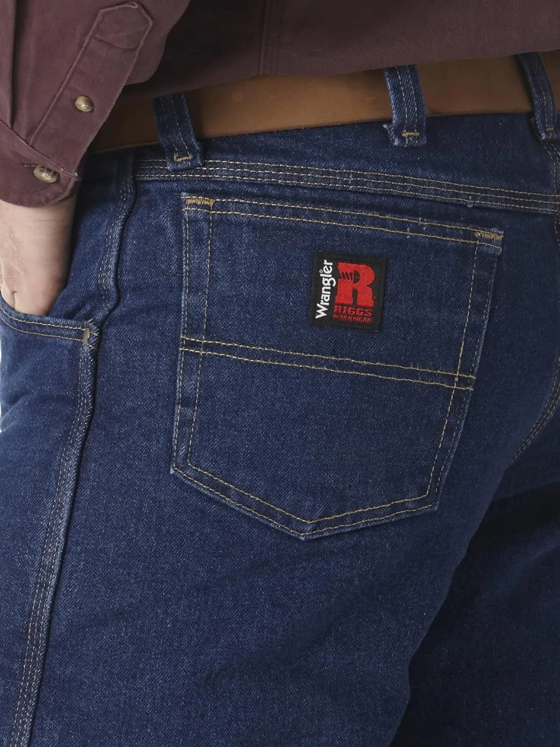 Wrangler Men's Riggs Workwear Quilted Lined Five Pocket Jeans