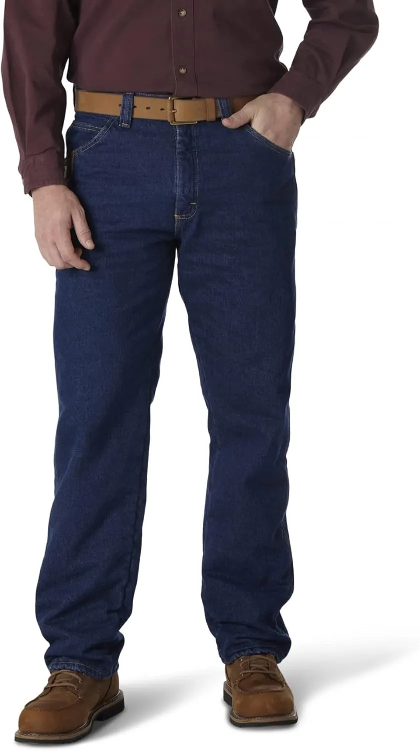 Wrangler Men's Riggs Workwear Quilted Lined Five Pocket Jeans