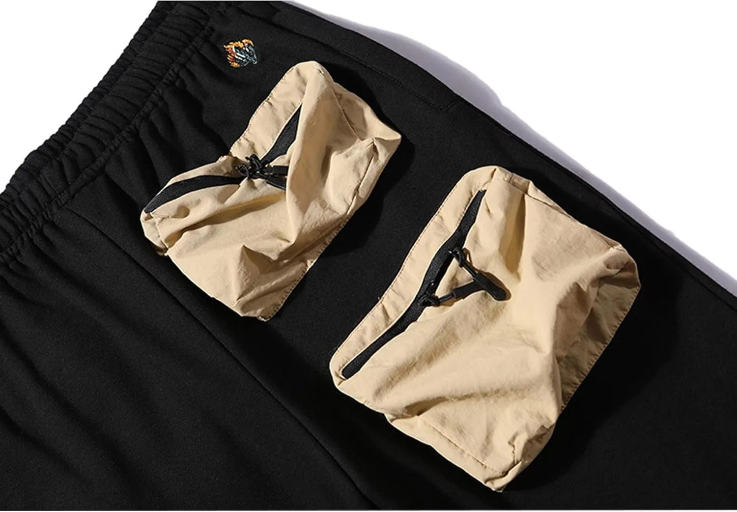 XYXIONGMAO Men's Multiple Pockets Cargo Sweatpants Men Baggy Pants Goth Streetwear Pants Mens Harem Pants Dark Rave Pants Men