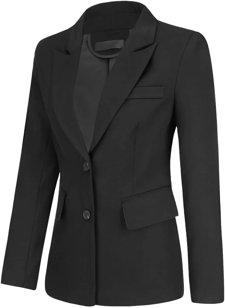 YUNCLOS Women's 2 Piece Office Work Suit Set One Button Blazer and Pants