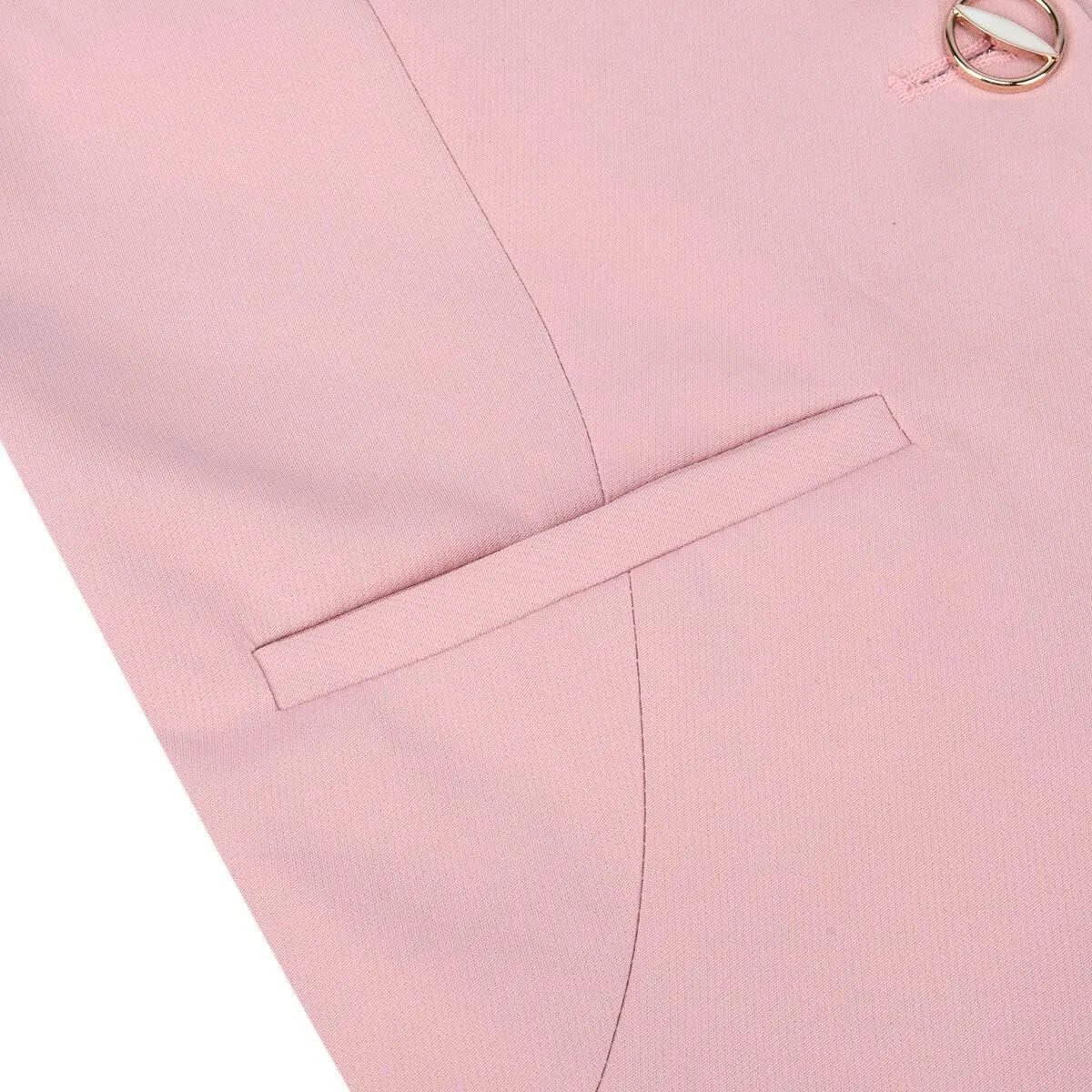 YUNCLOS Women's 2 Piece Office Work Suit Set One Button Blazer and Pants